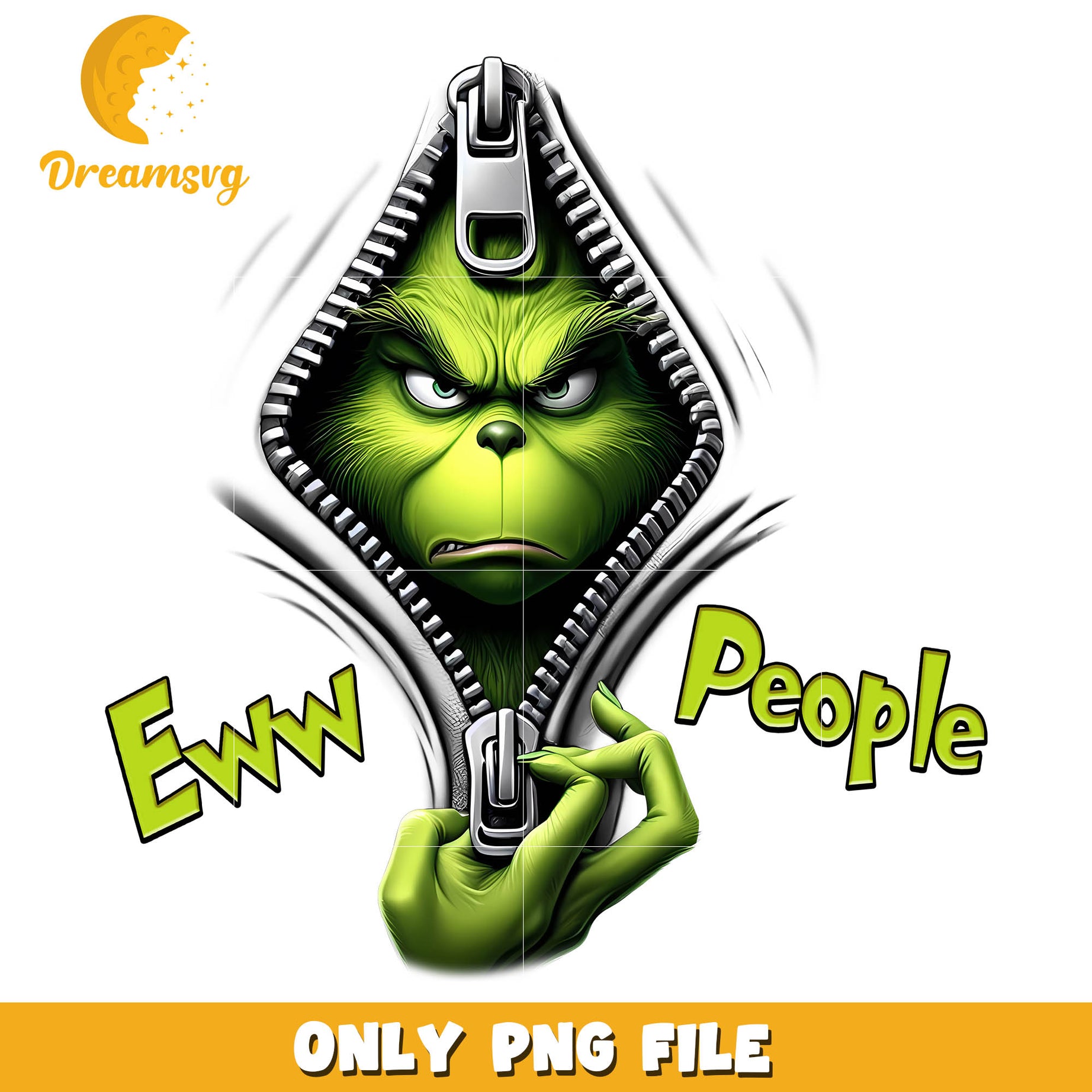 Ew people grinch head png, grinch head drawing​​ png