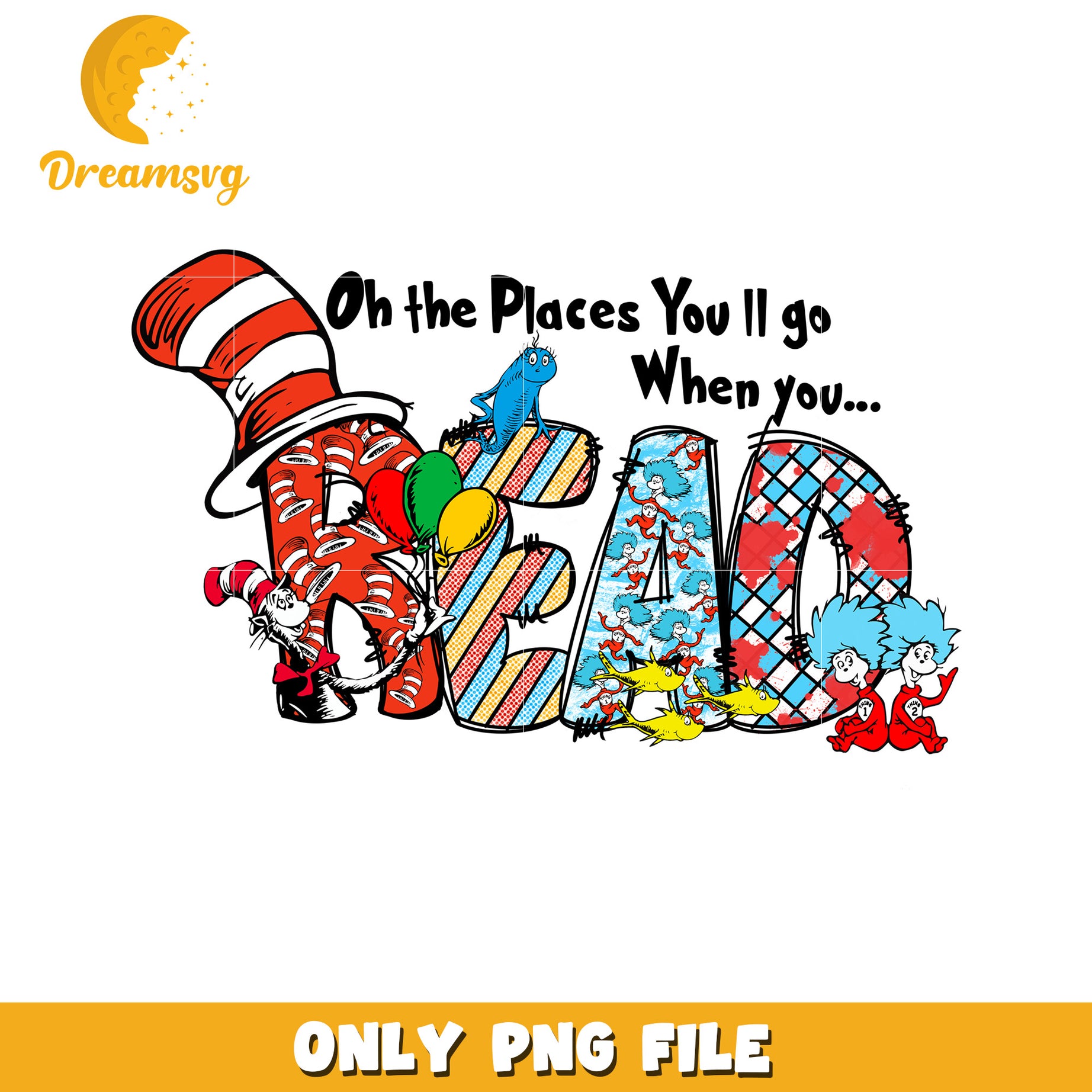 Explore the Magic of Reading with Fun Colorful PNG Art