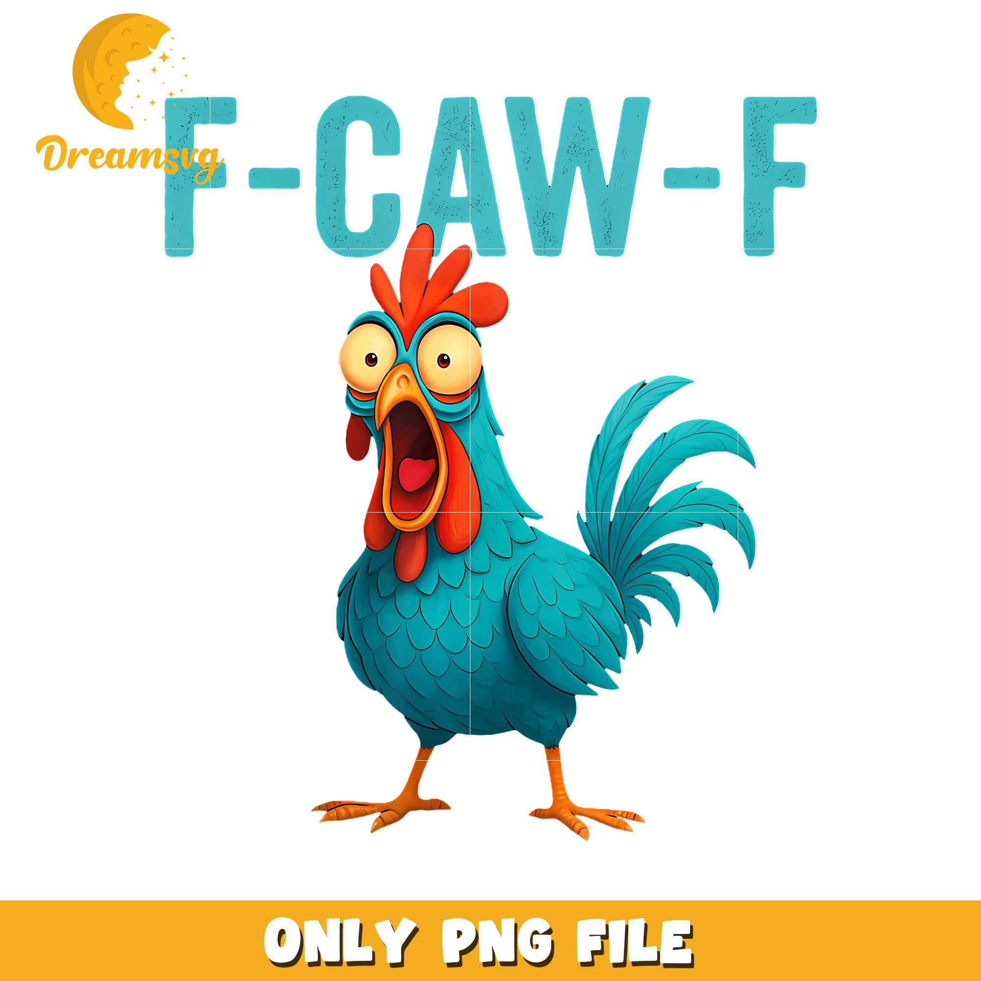F-Caw-F Funny Rooster Chicken png, funny images png, funny animals png