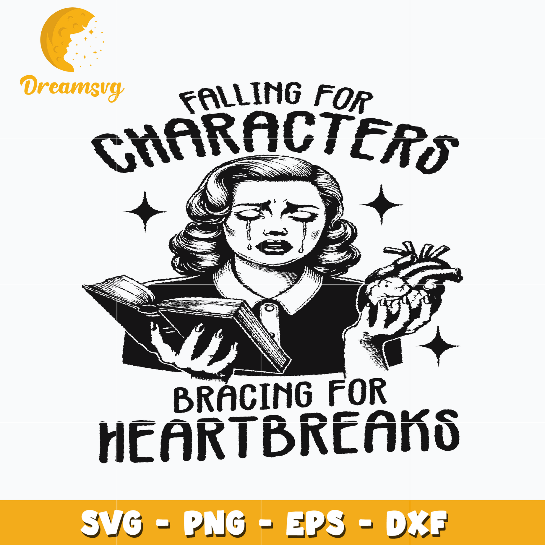 Falling for Characters Bracing for Heartbreaks svg