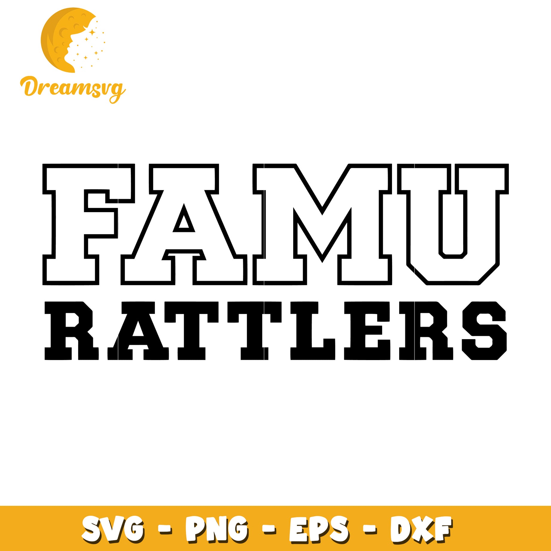 FAMU Rattlers SVG PNG EPS DXF Cut Files