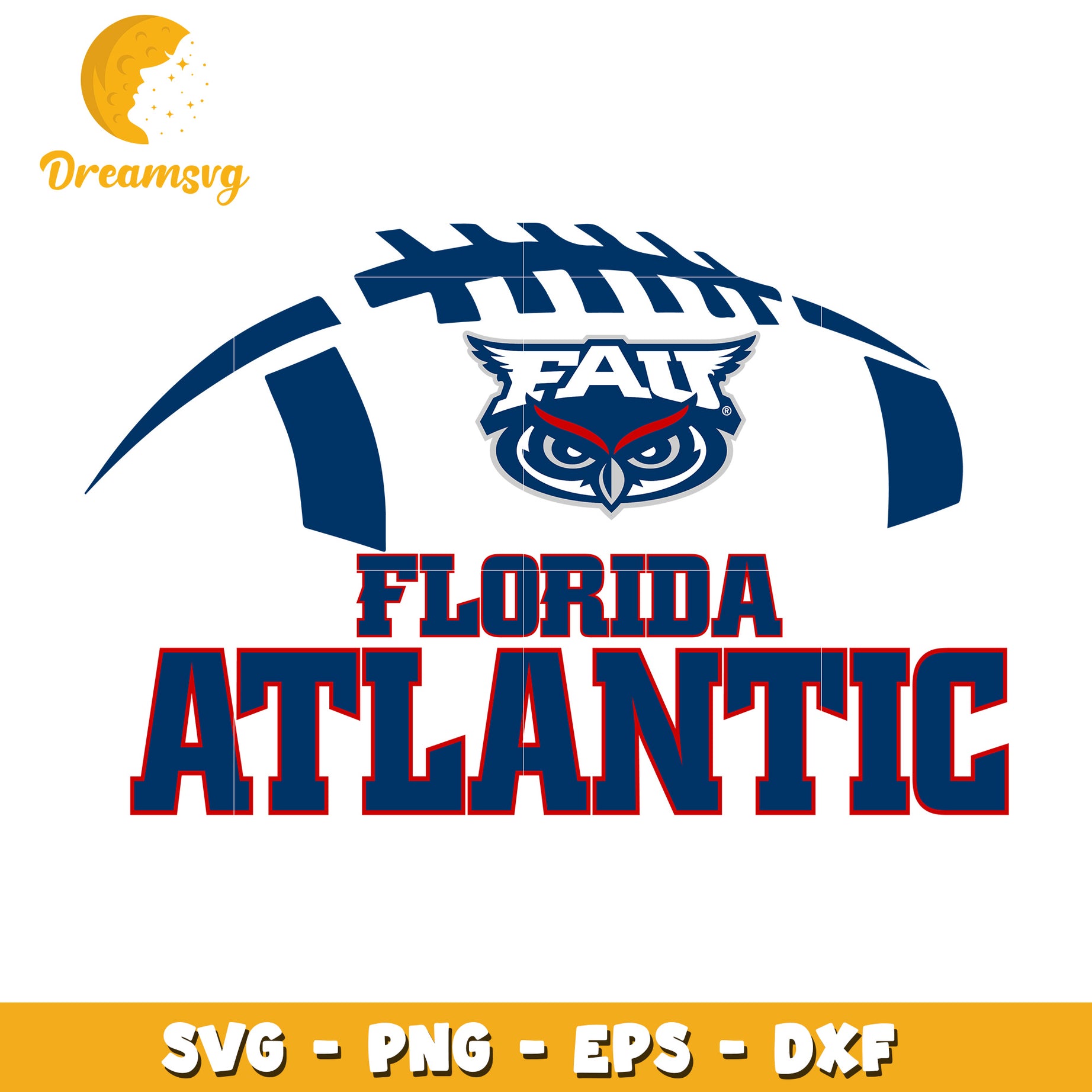 FAU Owls Football SVG Cut File