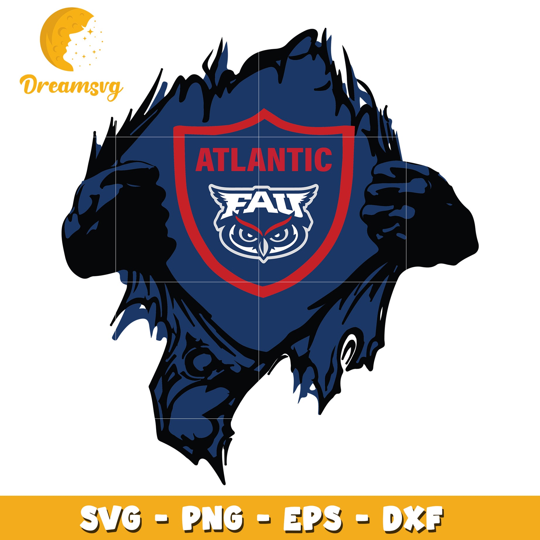 FAU Owls SVG PNG EPS DXF Cut File