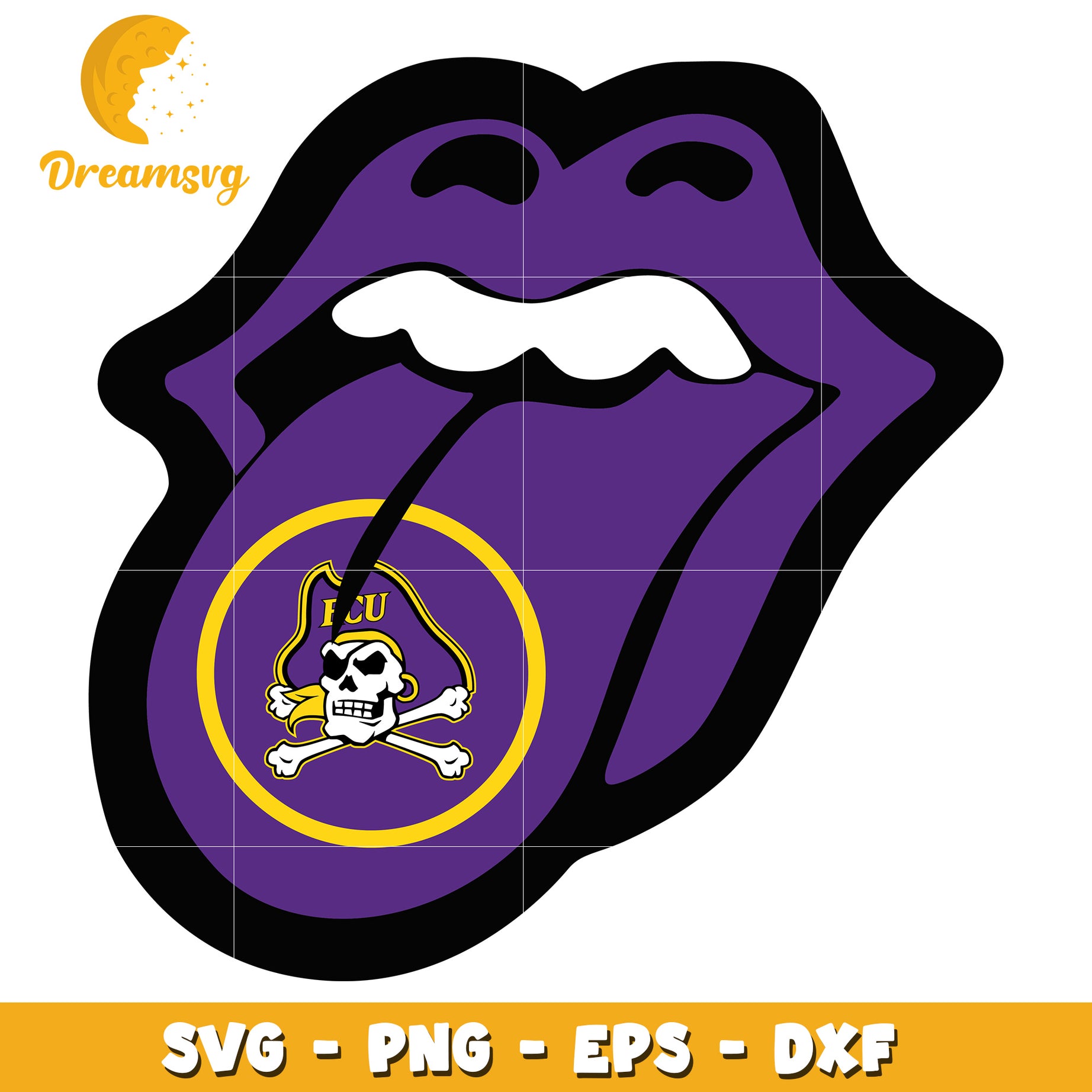 FCU Pirate Tongue SVG Cut File