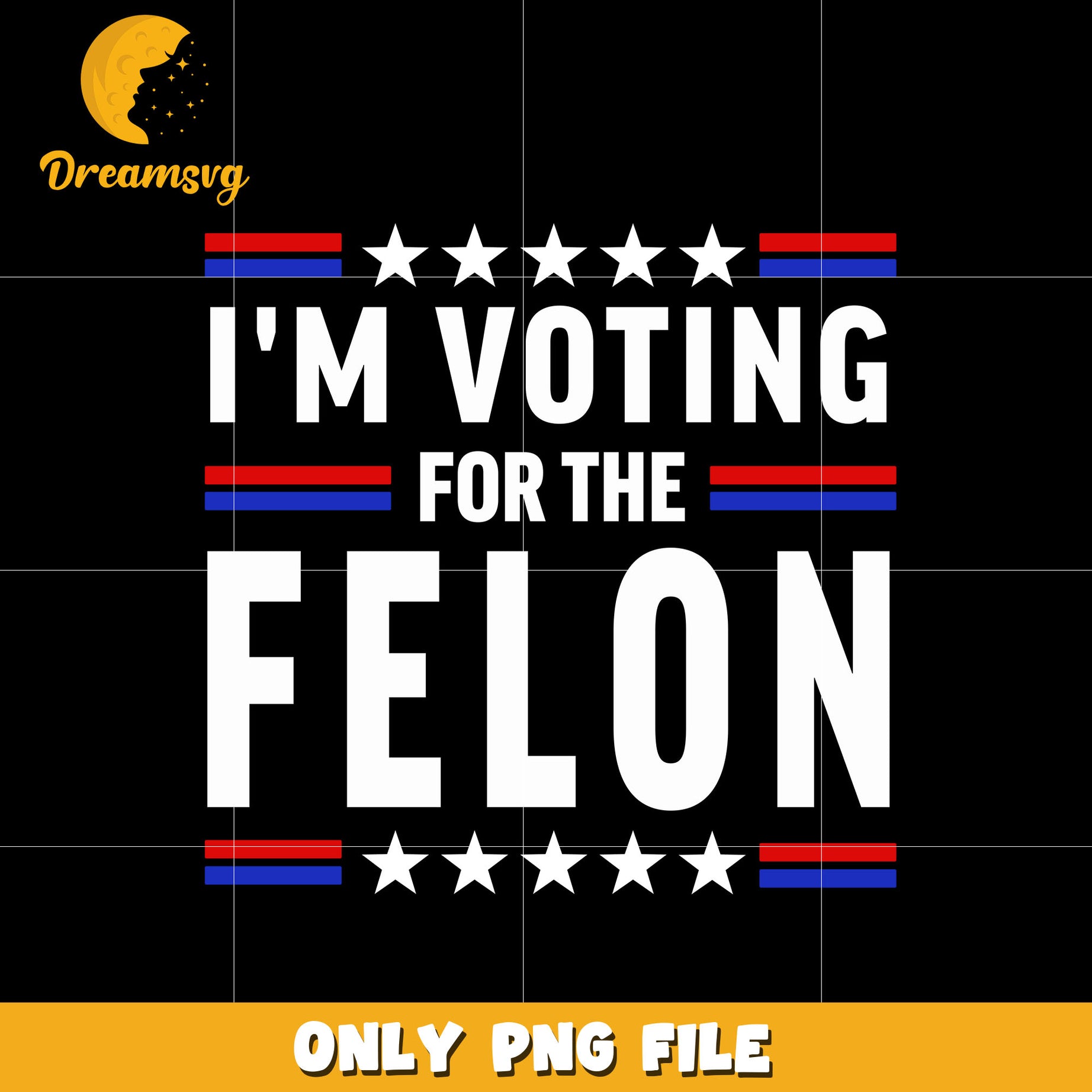 I'm Voting For The Felon png, Donald Trump png