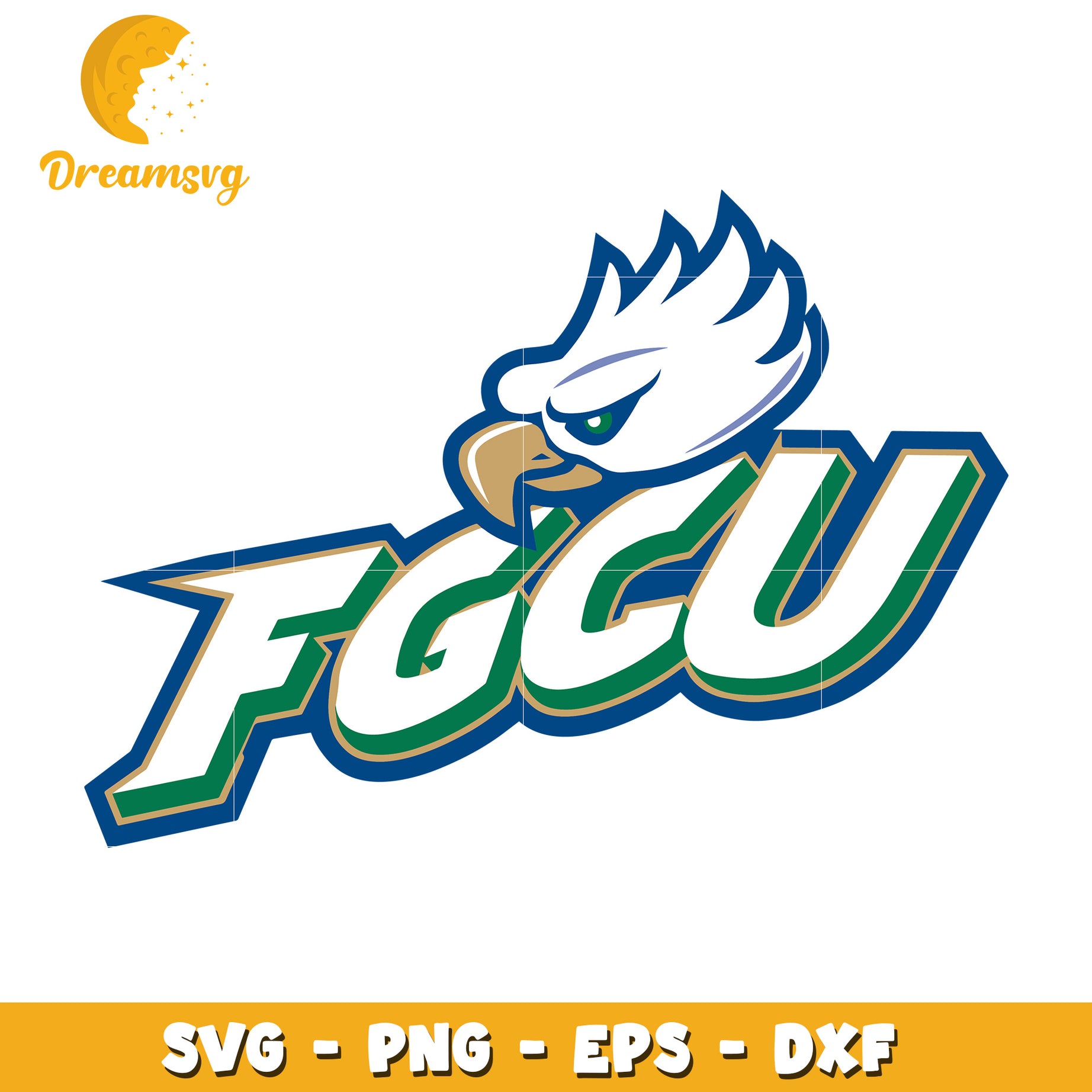 FGCU Eagle SVG PNG EPS DXF Cut File