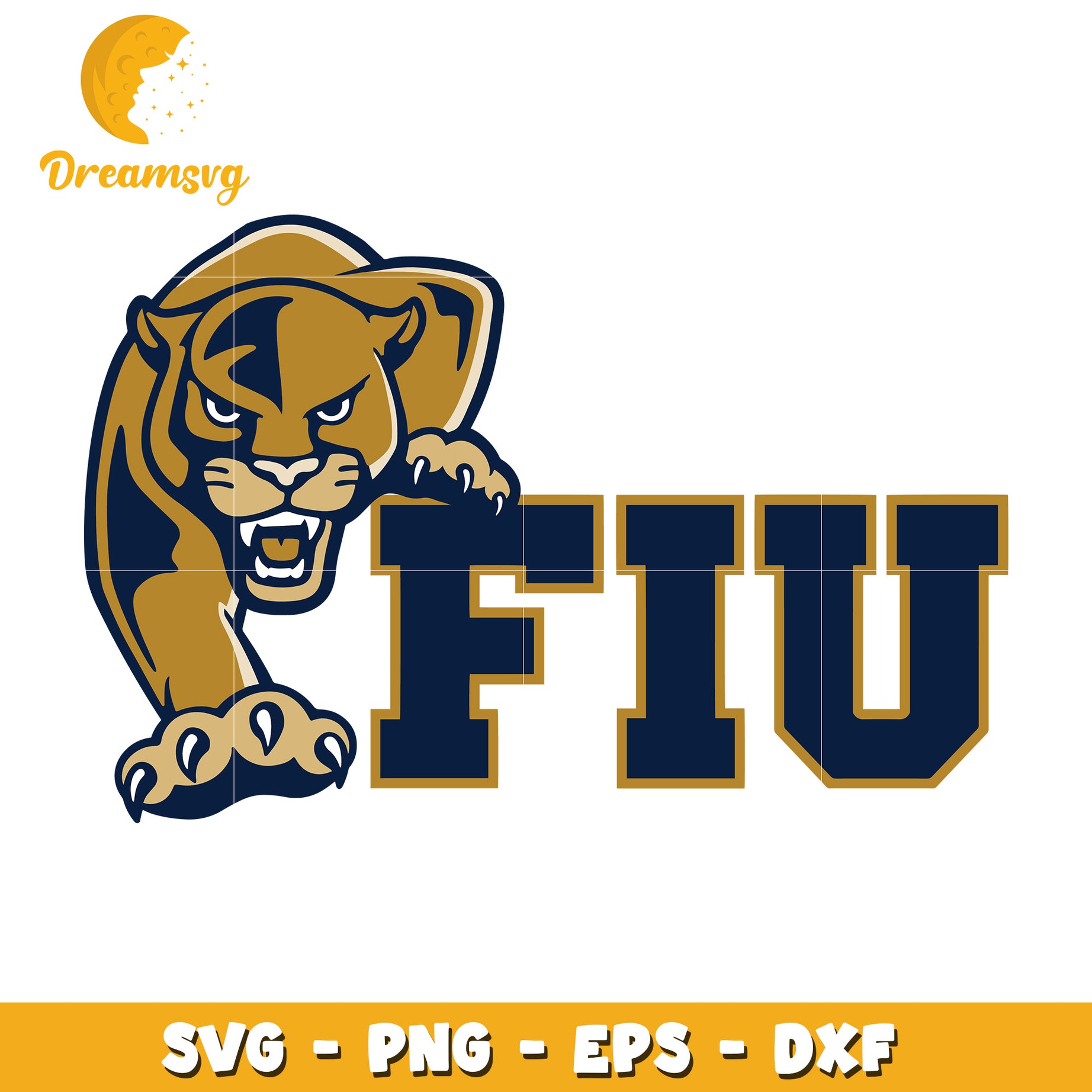 FIU Panther SVG PNG EPS DXF Cut File