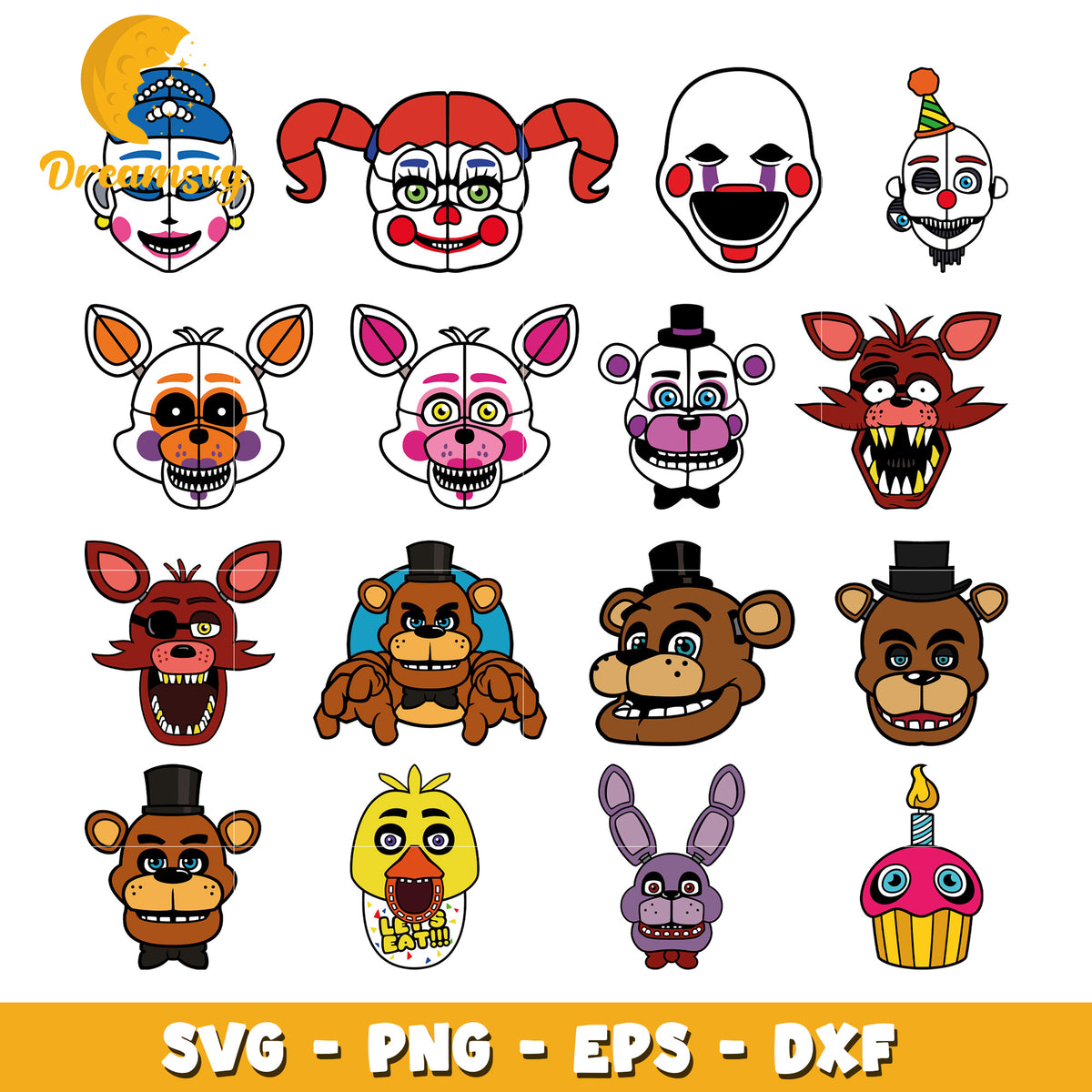 FNAF bundle svg – DreamSVG Store