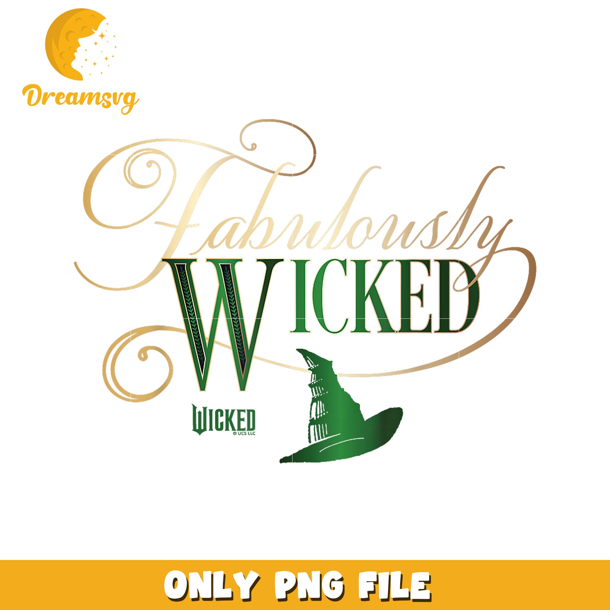 Fabulously Wicked Elphaba png, wicked​ 2024 png, wicked emerald city png