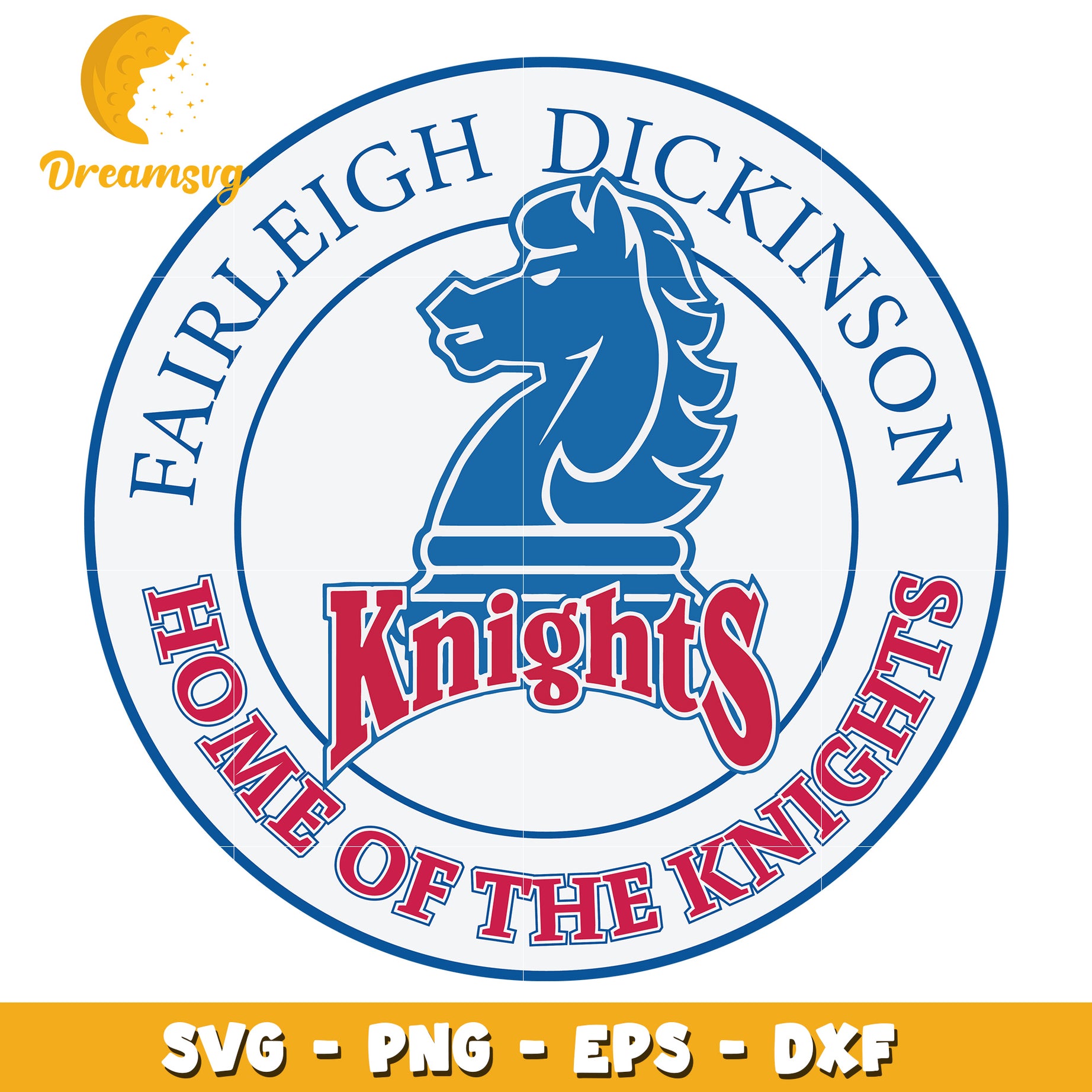 Fairleigh Dickinson Knights Logo SVG Design for Crafting Projects