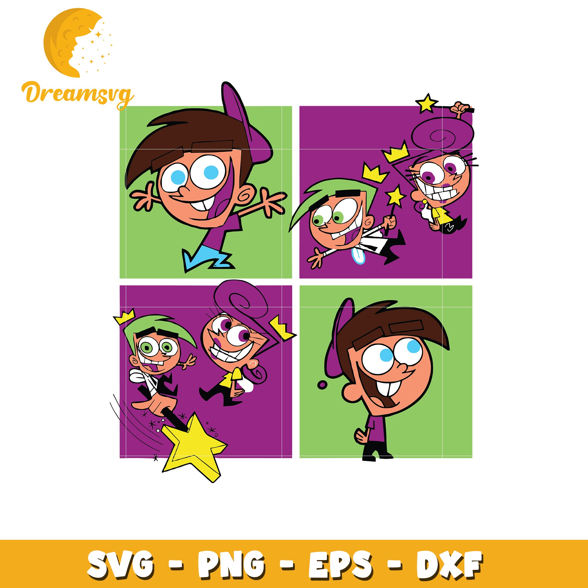 Fairly OddParents SVG PNG EPS DXF Cut Files – DreamSVG Store