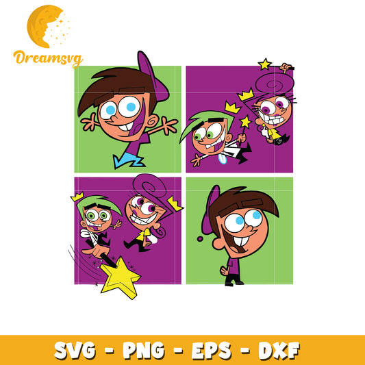 Fairly OddParents SVG PNG EPS DXF Cut Files