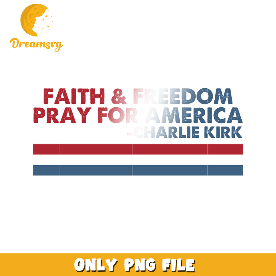 Faith and freedom png, charlie kirk book​ png, ameirca flag png