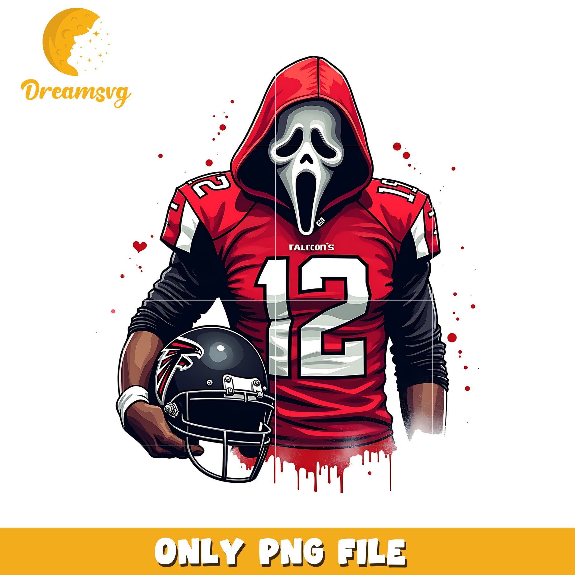 Falcons ghost face png, nfl png, national football league png