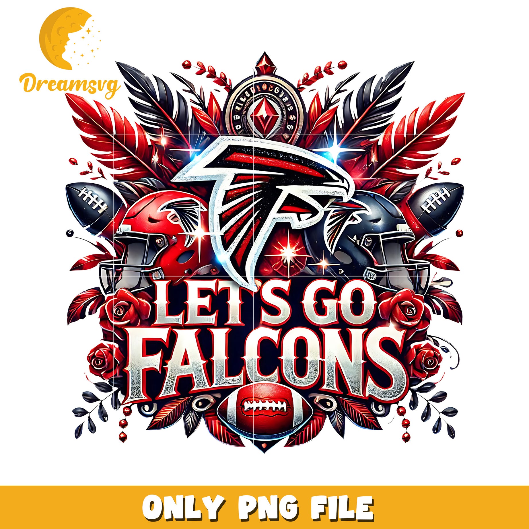 Falcons let's go png, nfl games png, nfl png