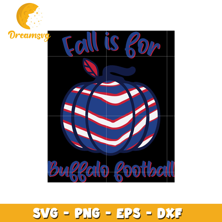 Fall is for buffalo football svg, pumpkin design svg, football svg