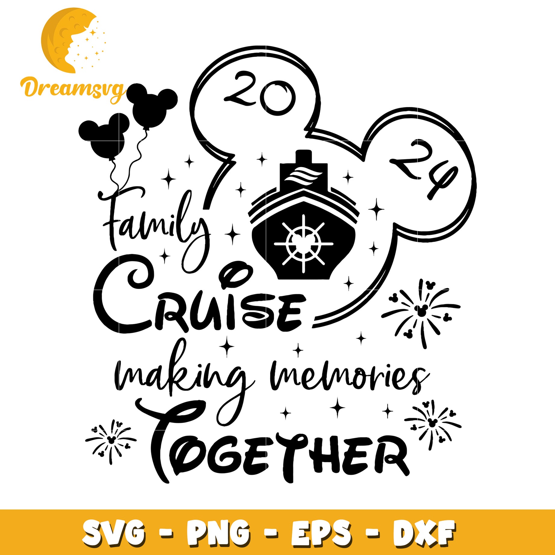 Family Cruise SVG Cut File Memories