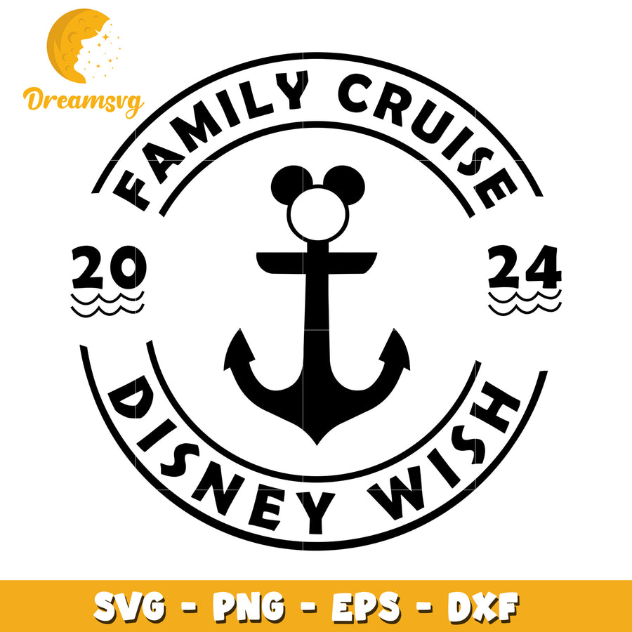 Family Disney Cruise SVG Cut File