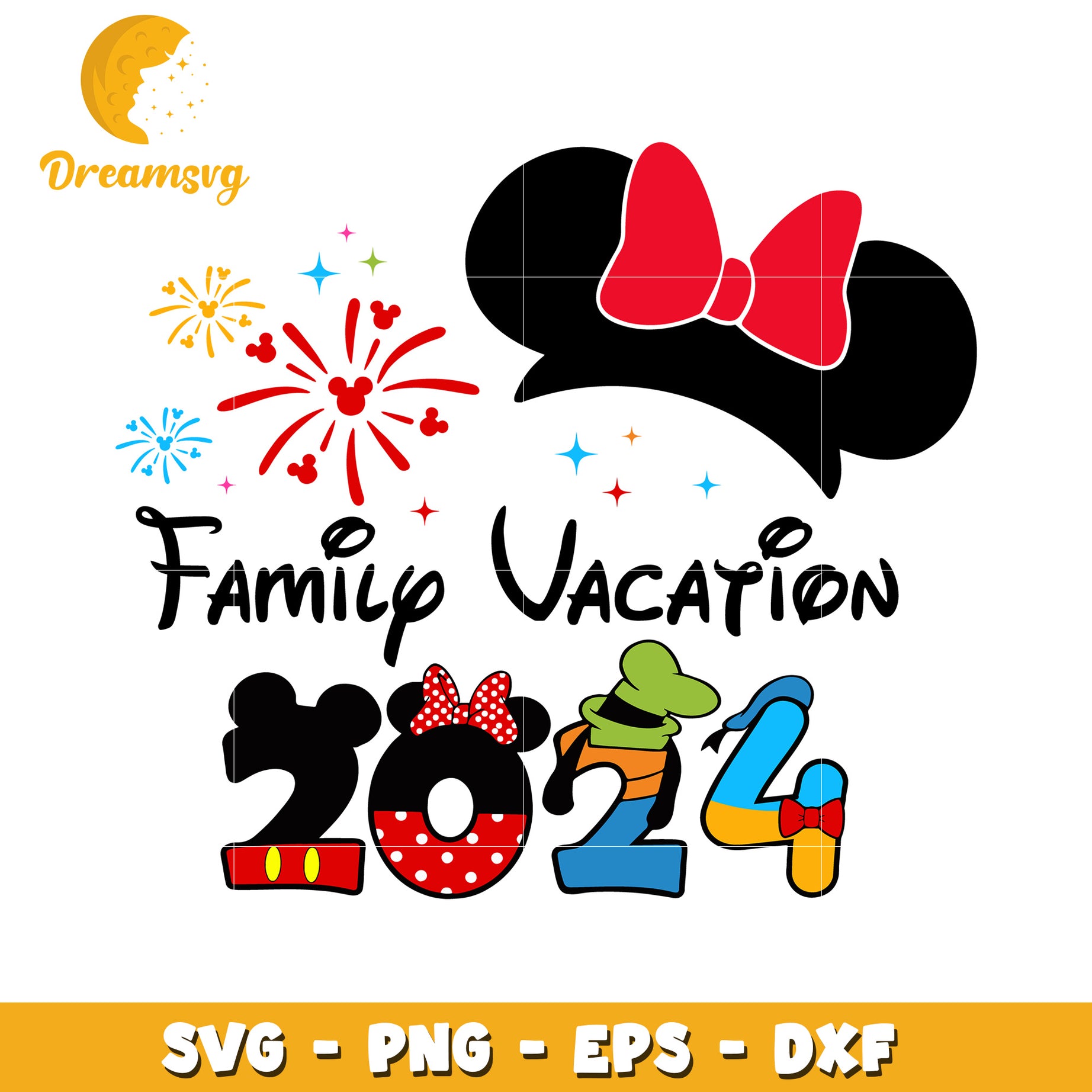 Family Vacation 2024 SVG PNG EPS DXF