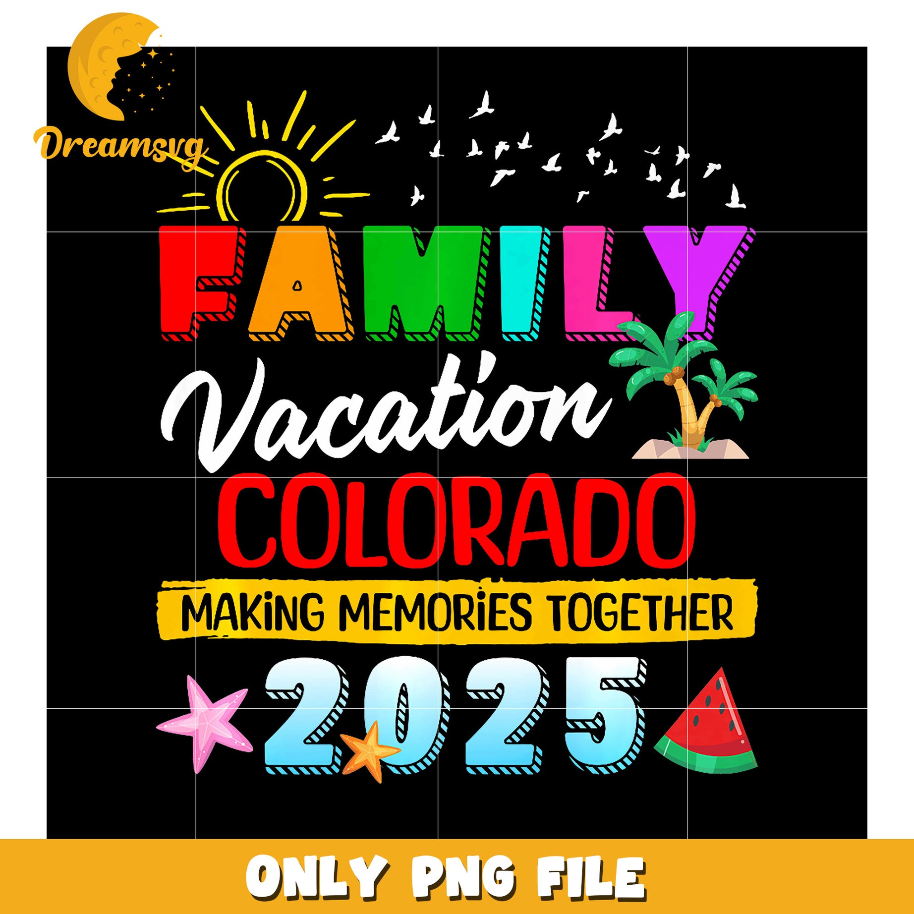 Family Vacation Colorado 2025 PNG