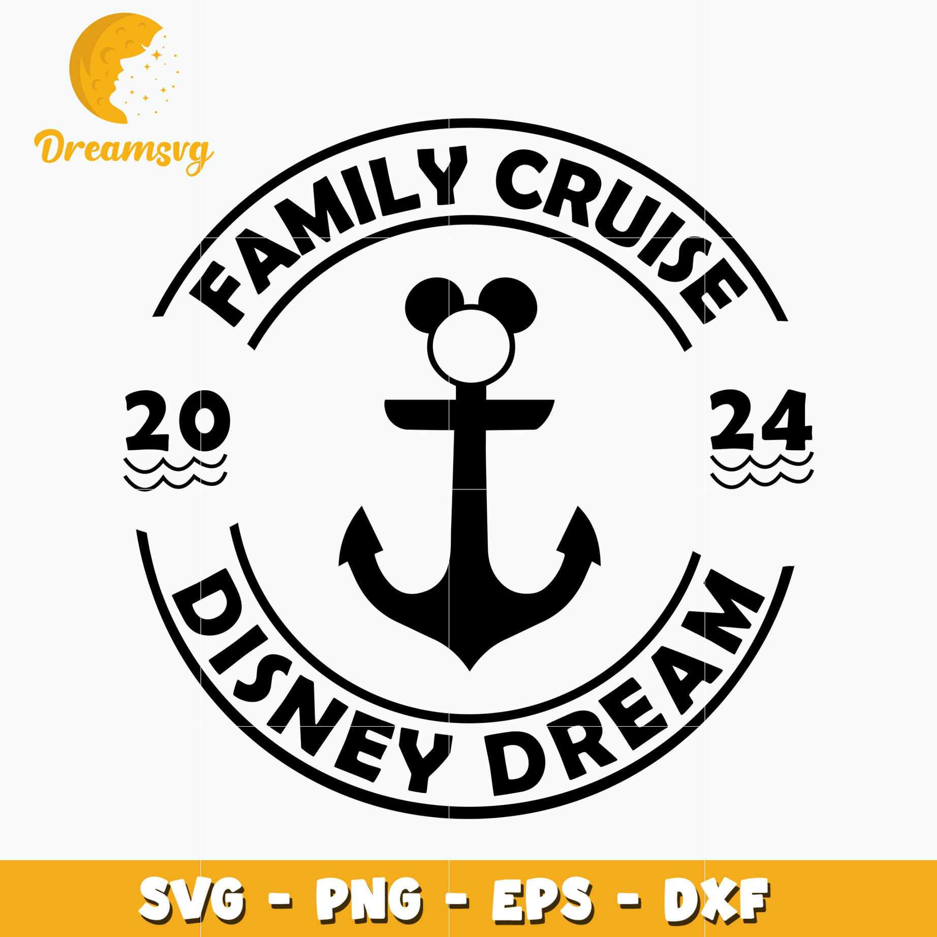 Mickey head disney dream 2024 svg