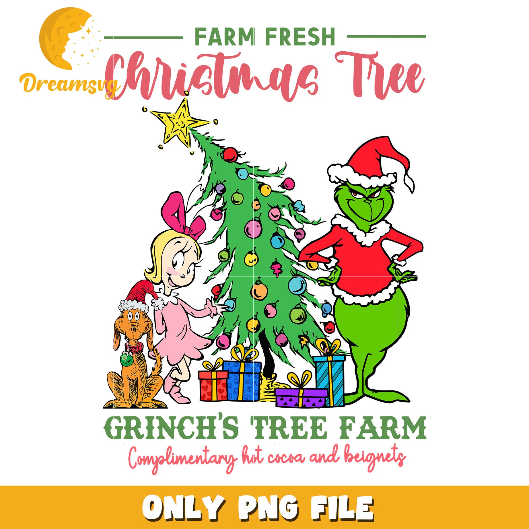 Farm fresh christmas tree png, grinch christmas tree hobby lobby​​ png