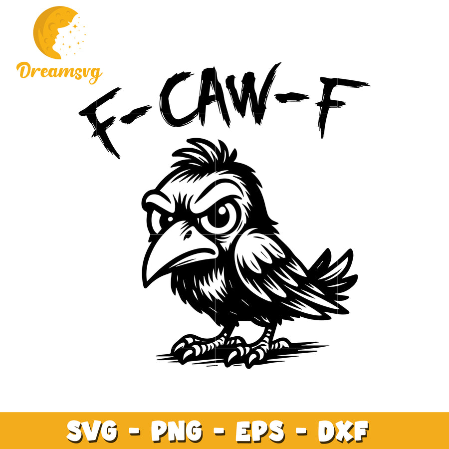 F caw f svg, halloween design svg, halloween svg