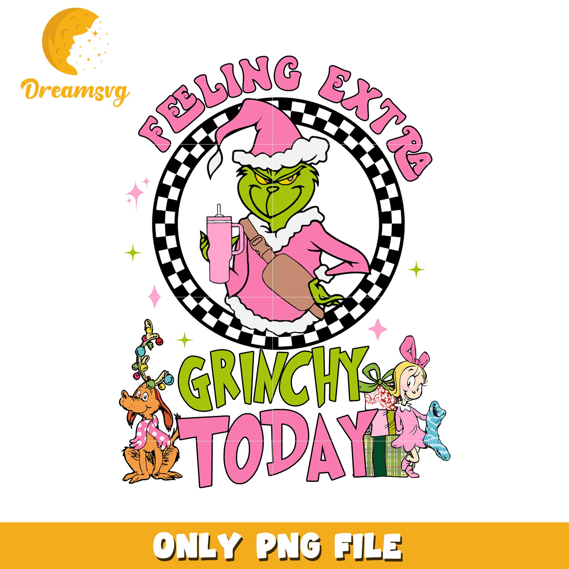 Feeling extra grinchy today png, christmas cookies png, grinch cartoon​ png