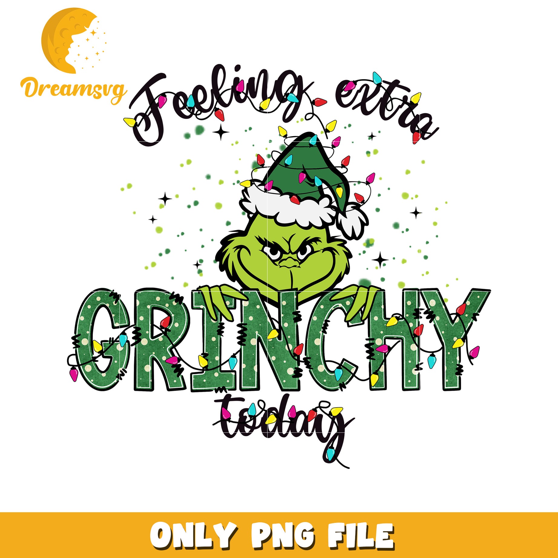 Feeling grinchy png, christmas cartoon png, grinch funny png