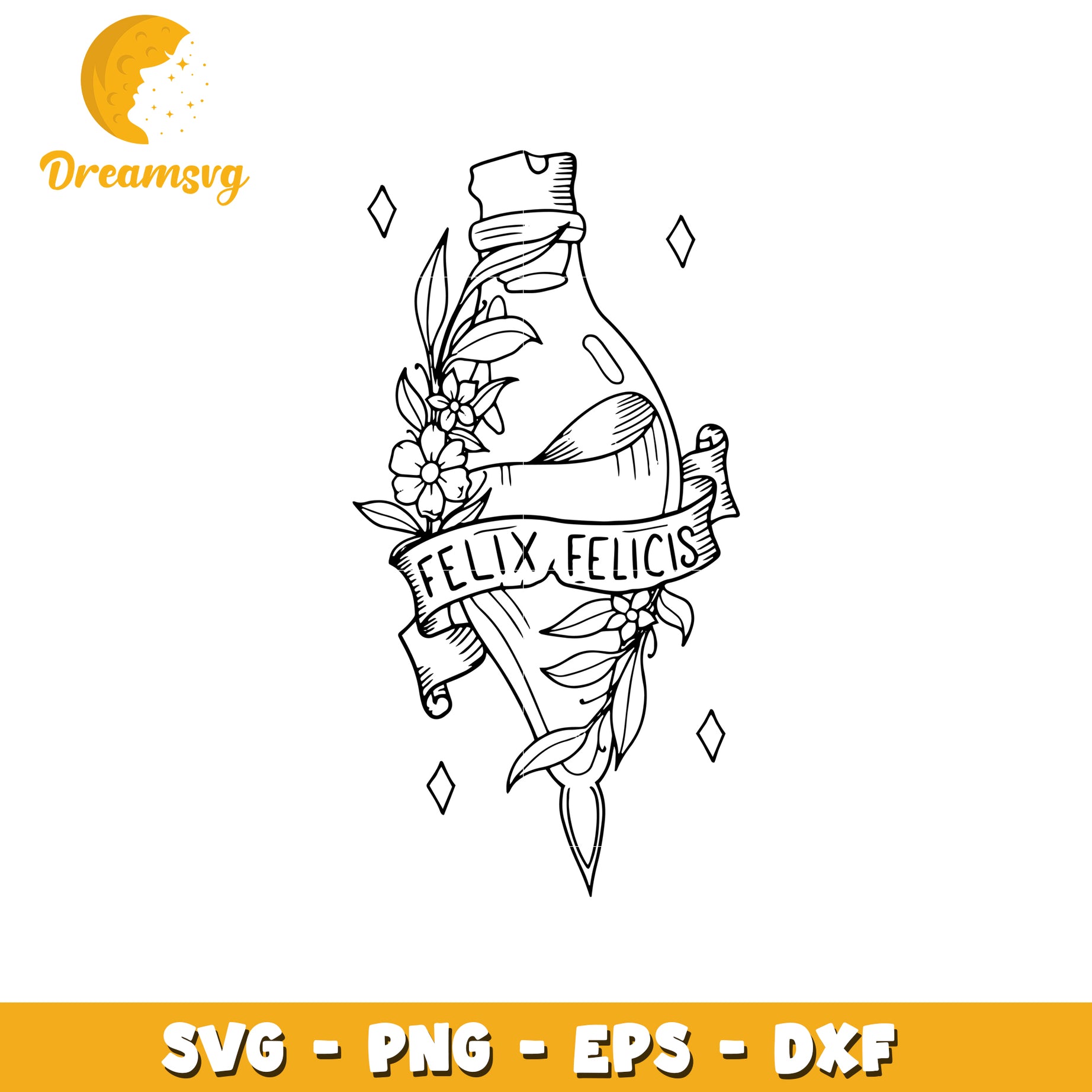 Felix Felicis Potion SVG Cut File