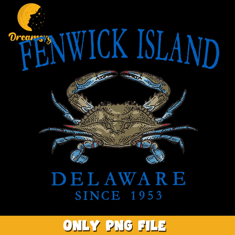 Fenwick Island PNG, Delaware Design, Coastal Art PNG