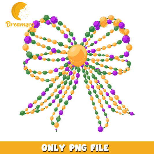 Festival mardi gras bow design png, mardi gras decorations png