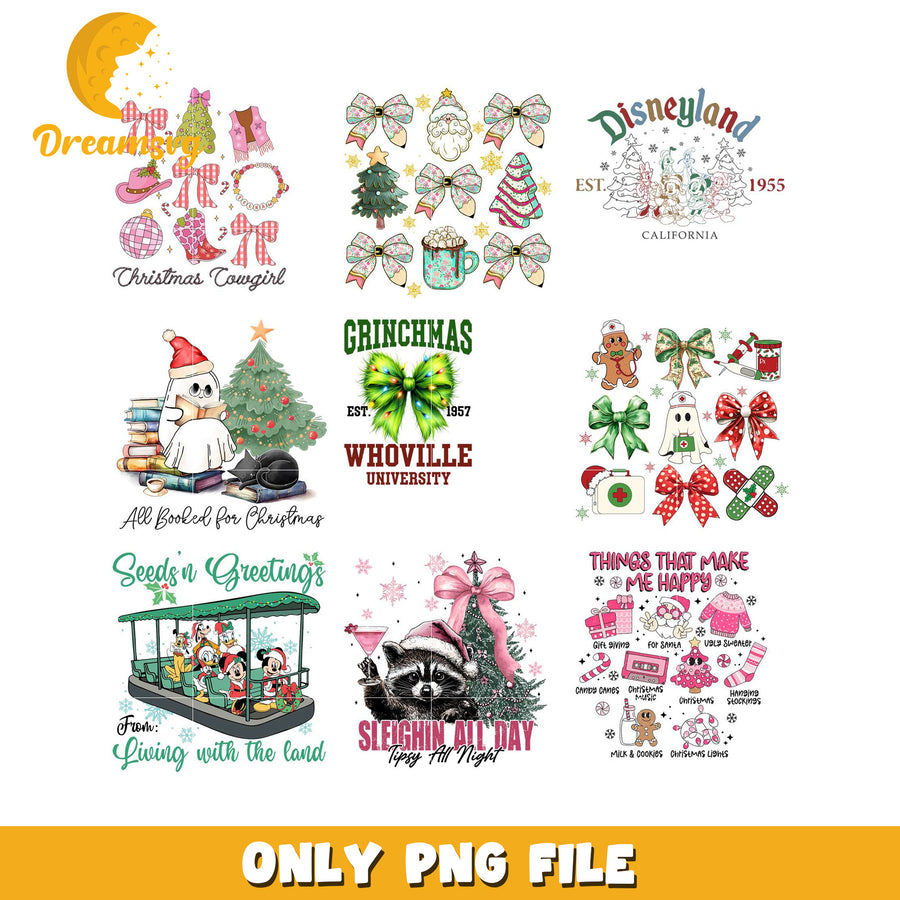 Festive Holiday PNG Bundle Perfect for Christmas Crafts