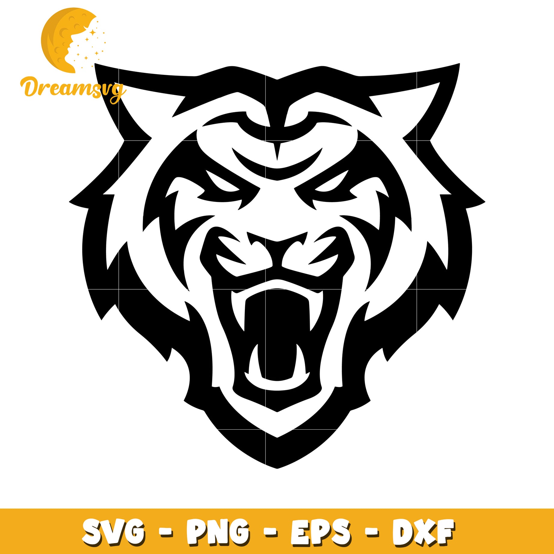 Fierce Tiger Head SVG Design for Creative Projects and Crafts