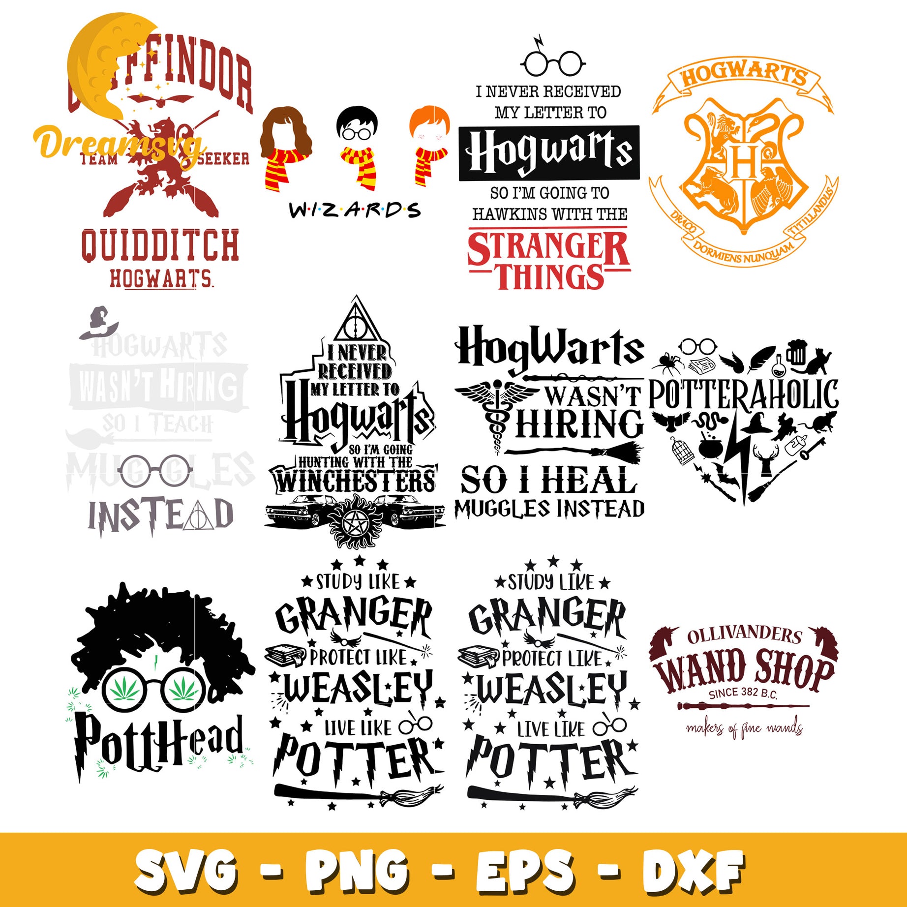 Hogwarts wasn't hiring bundle svg, harry potter movie svg