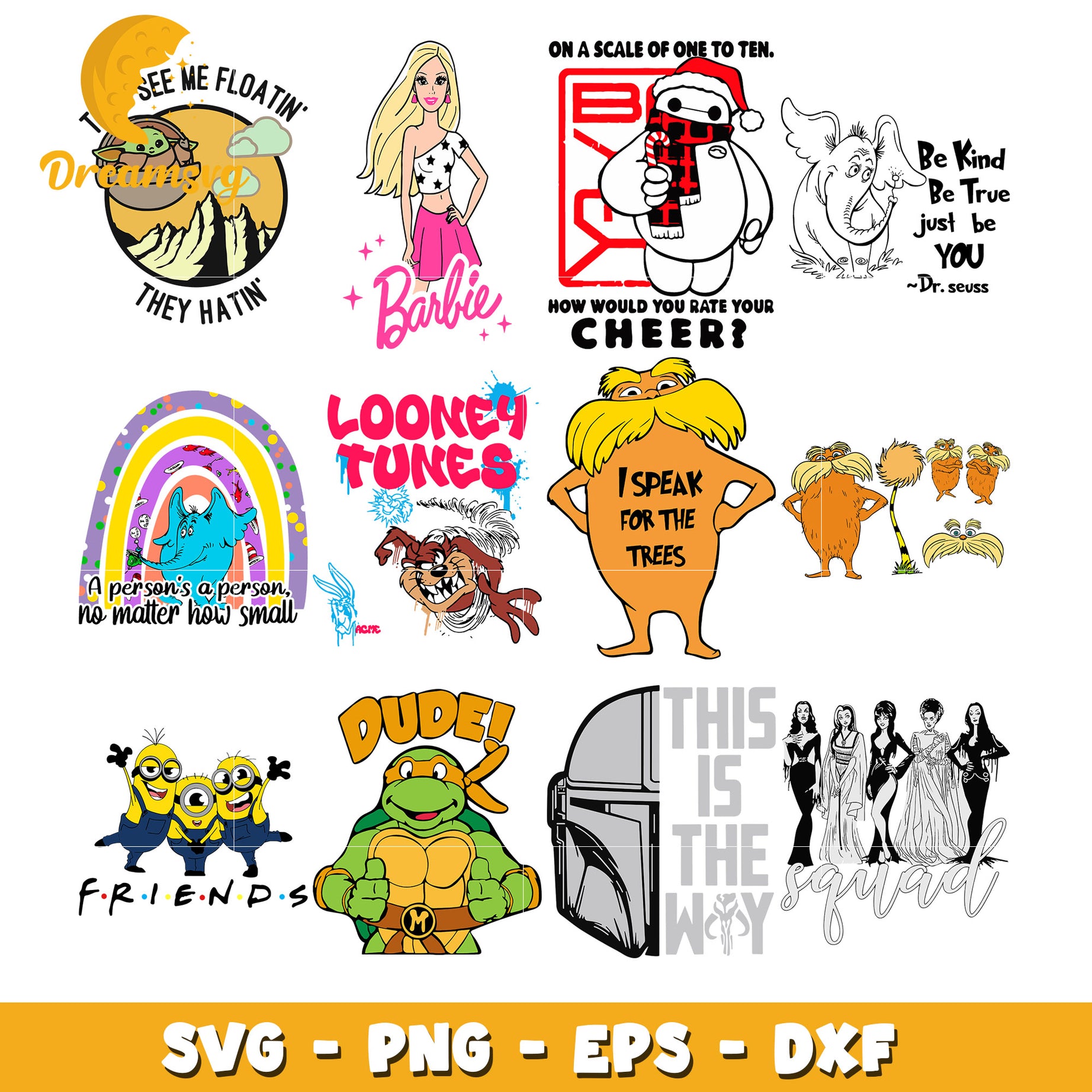 I speak for the trees bundle svg, dr.seuss quotes svg