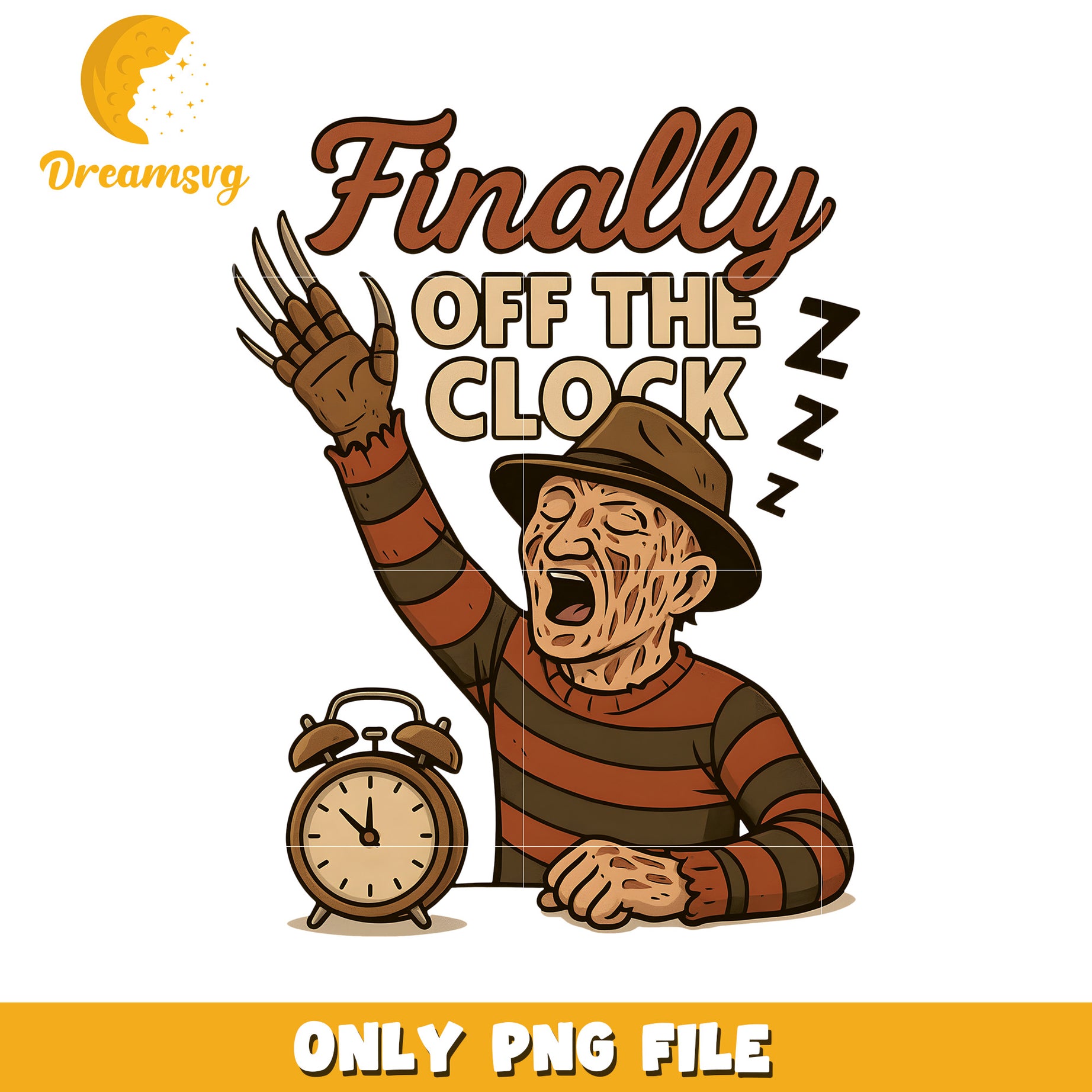 Finnally off the clock png, halloween quotes png, halloween holiday png