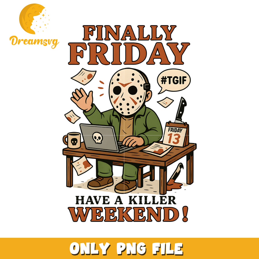 Finnaly friday png, halloween times png, spirit halloween png
