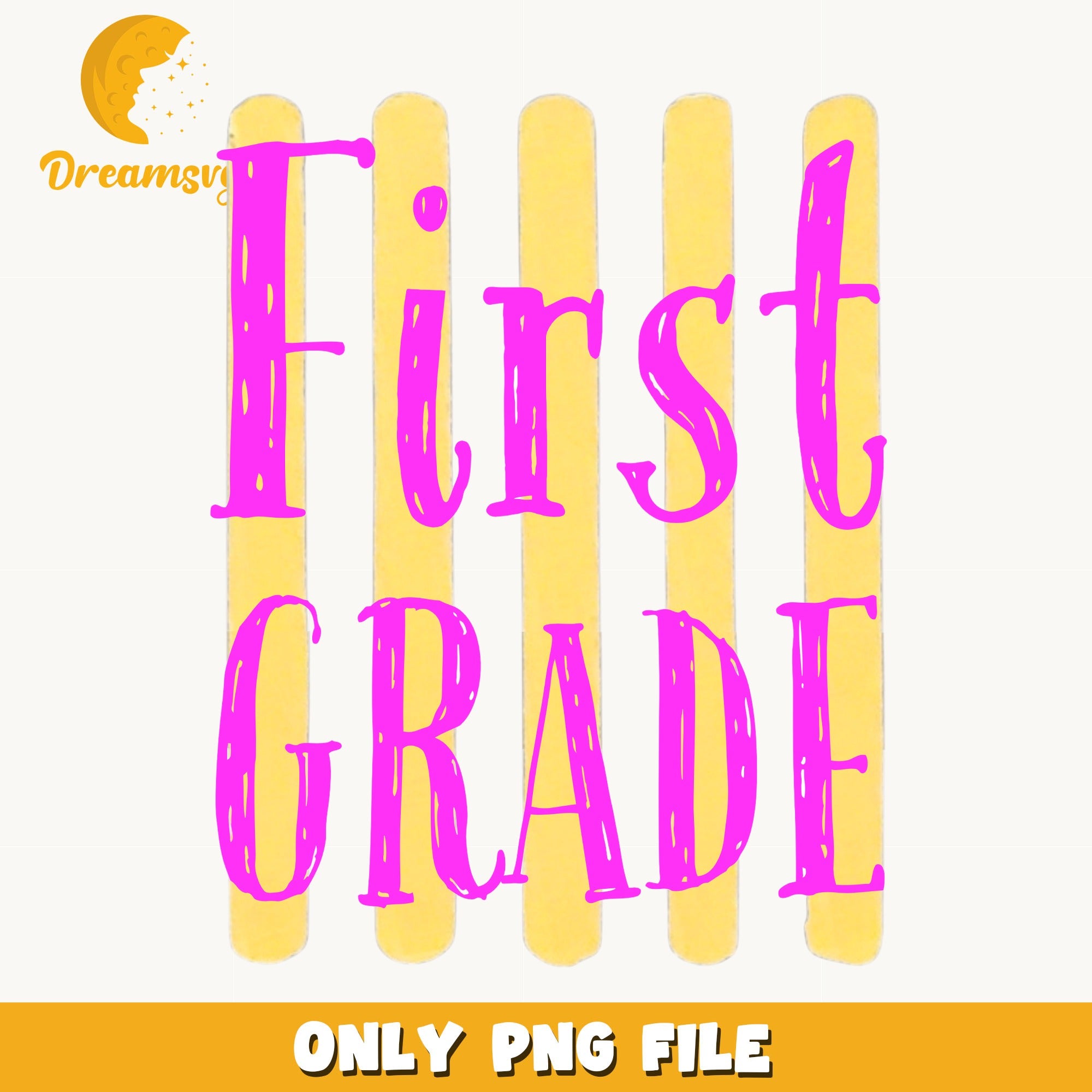 First Grade PNG, Back To School PNG, Teacher Gift PNG