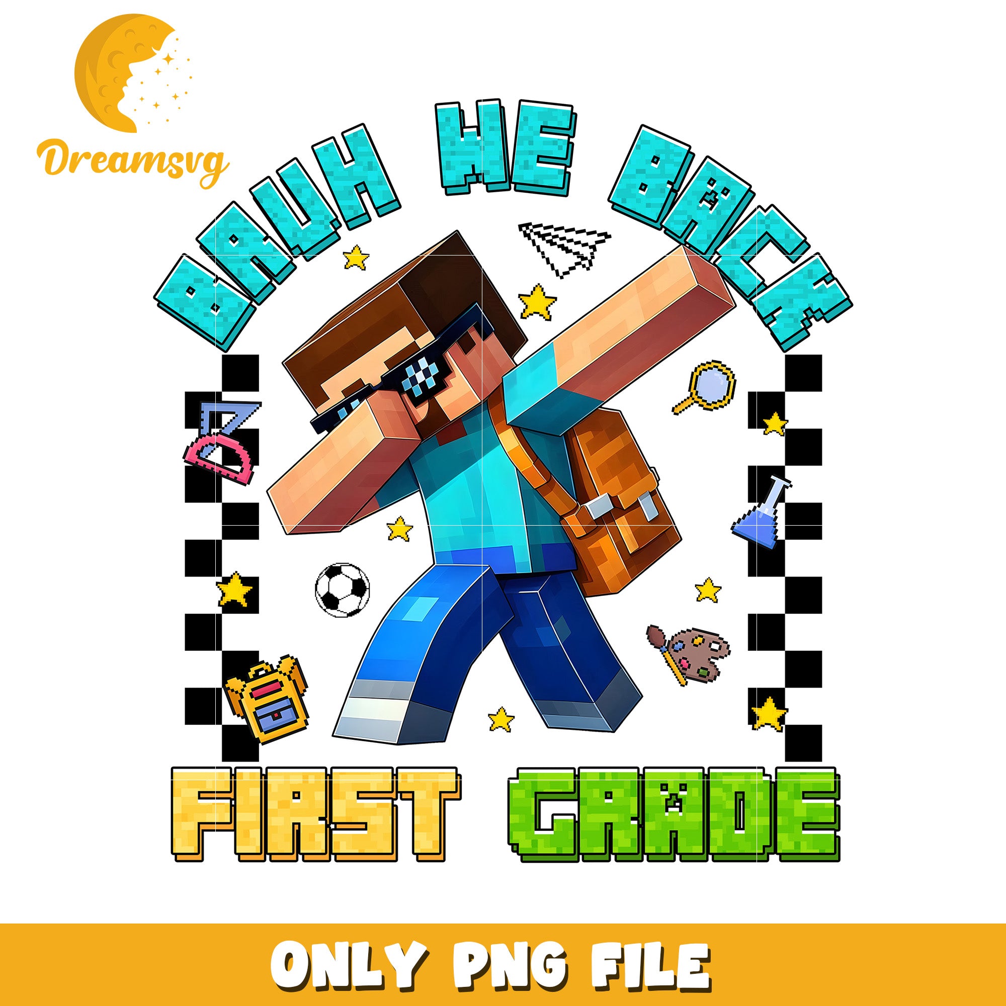 First grade bruh we back png, minecraft movies png, minecraft characte ...