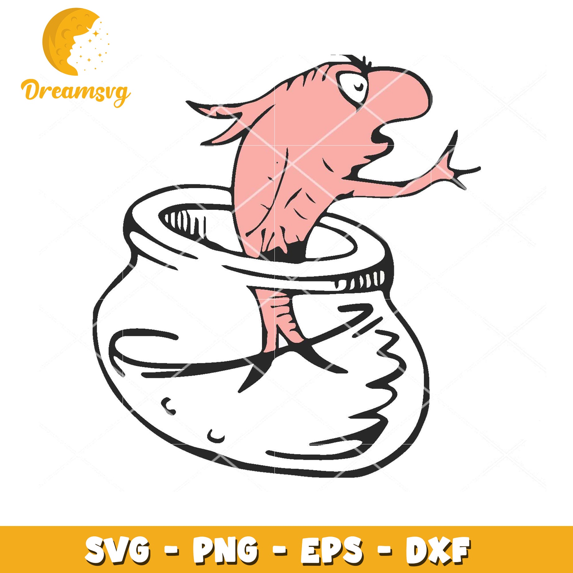 Fish in a Jar SVG Cut File