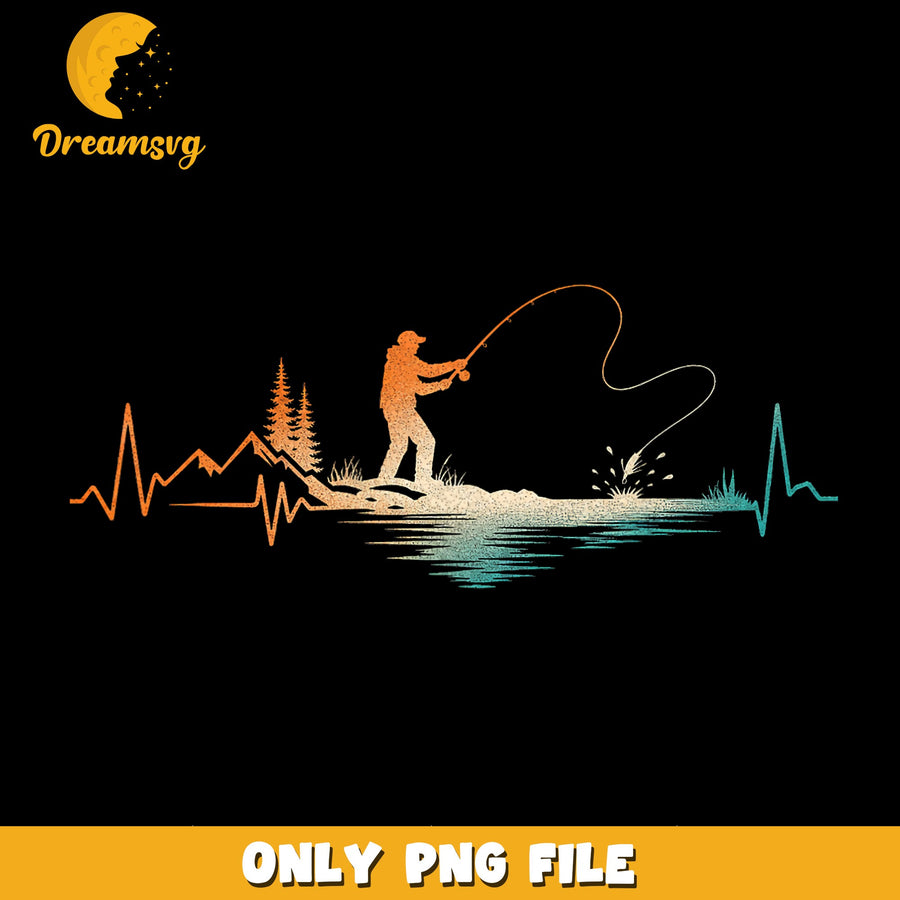Fishing Adventure PNG, Outdoor Life, Nature Design PNG