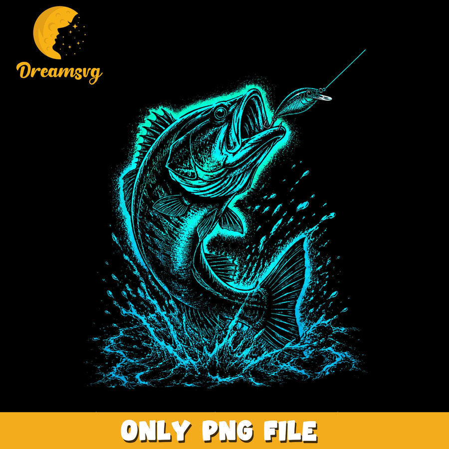 Fishing Bass PNG, Outdoor Adventure, Fun Design PNG