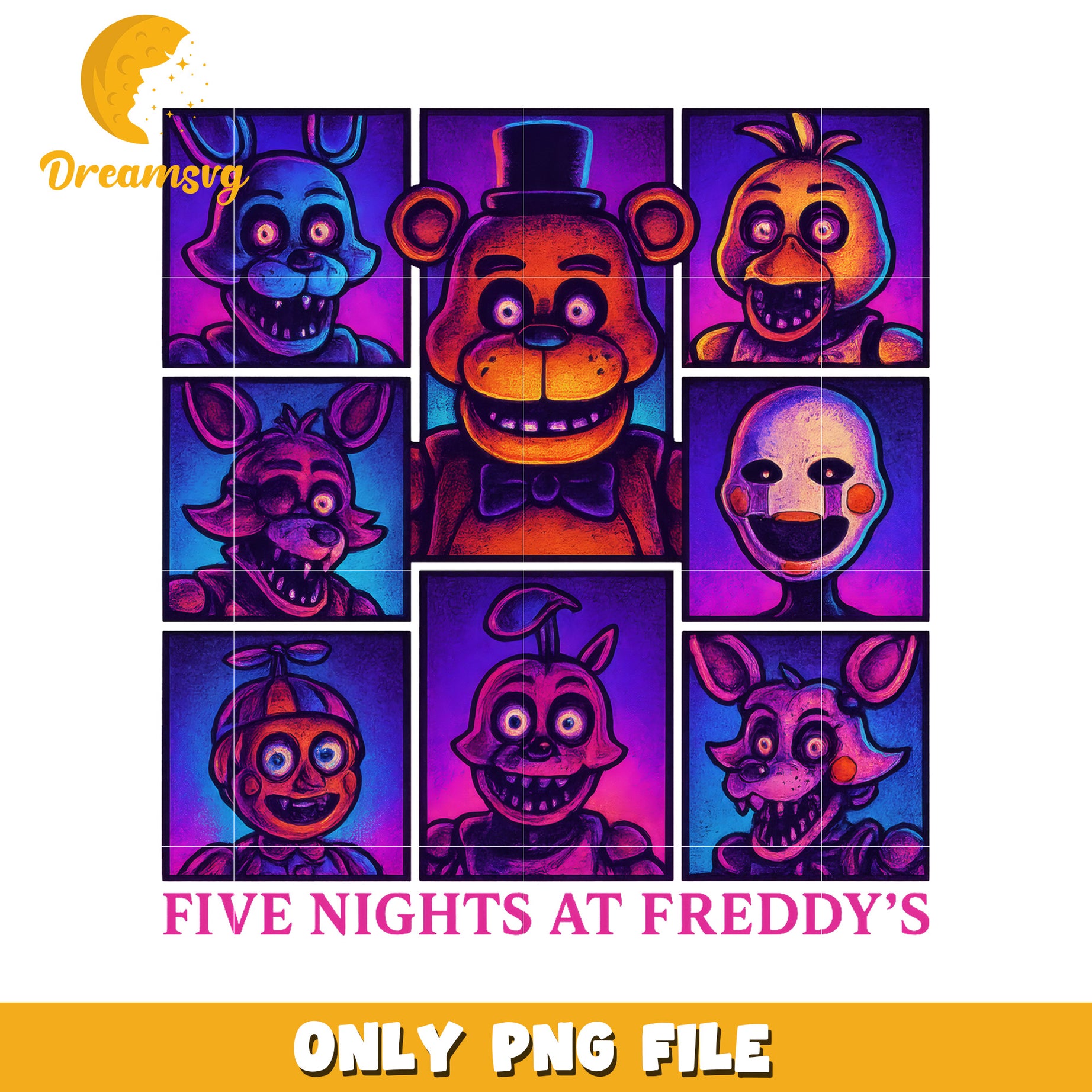 Five night at freddy design png, halloween costumes png, halloween movies png