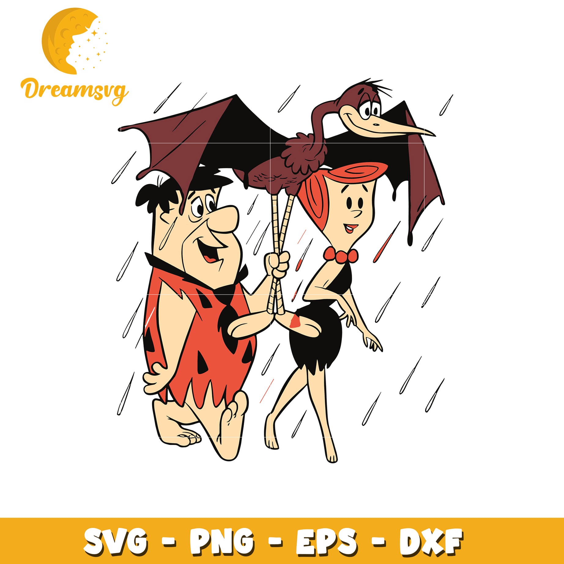 Flintstones SVG PNG EPS DXF Cut File