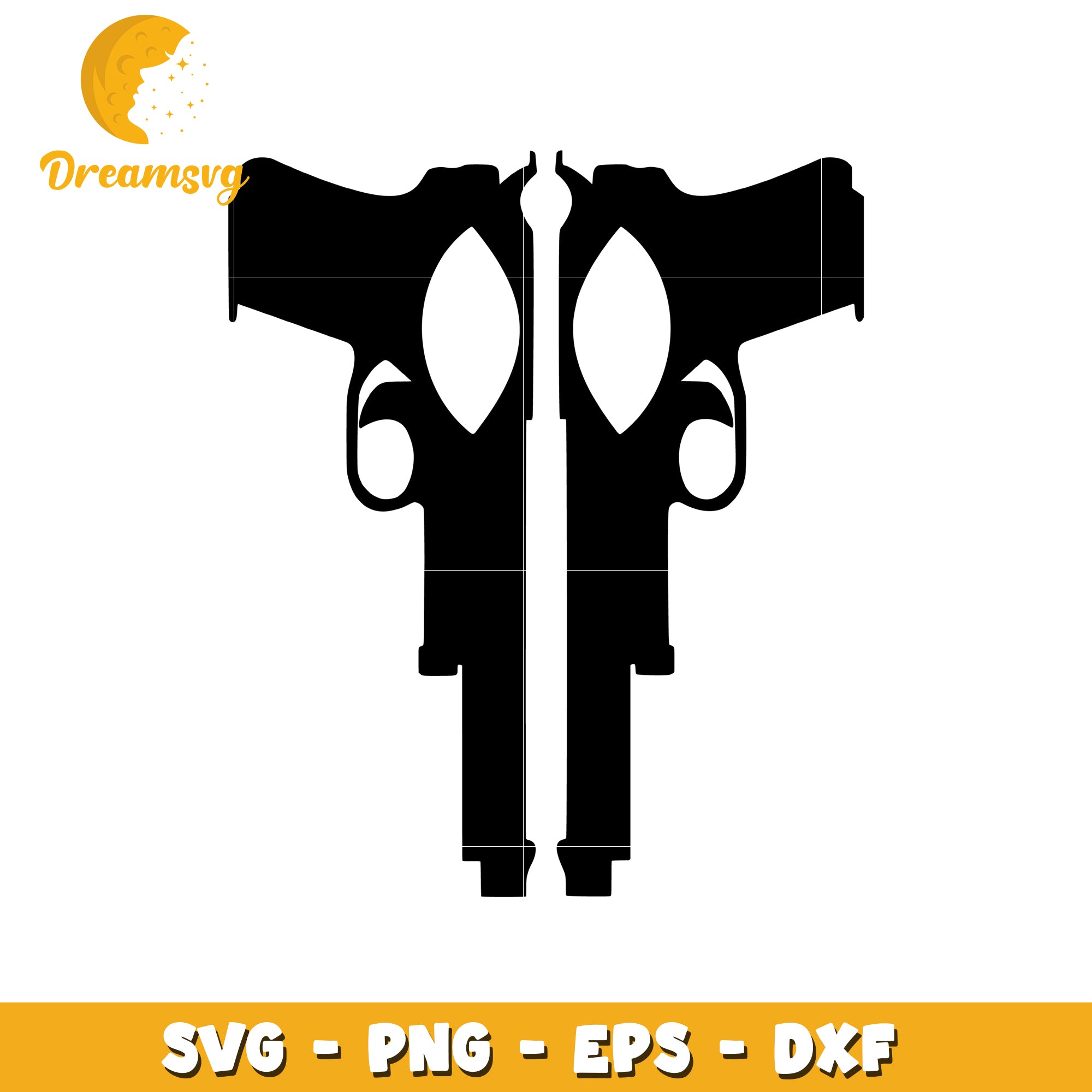 Floral Gun SVG Cut Files