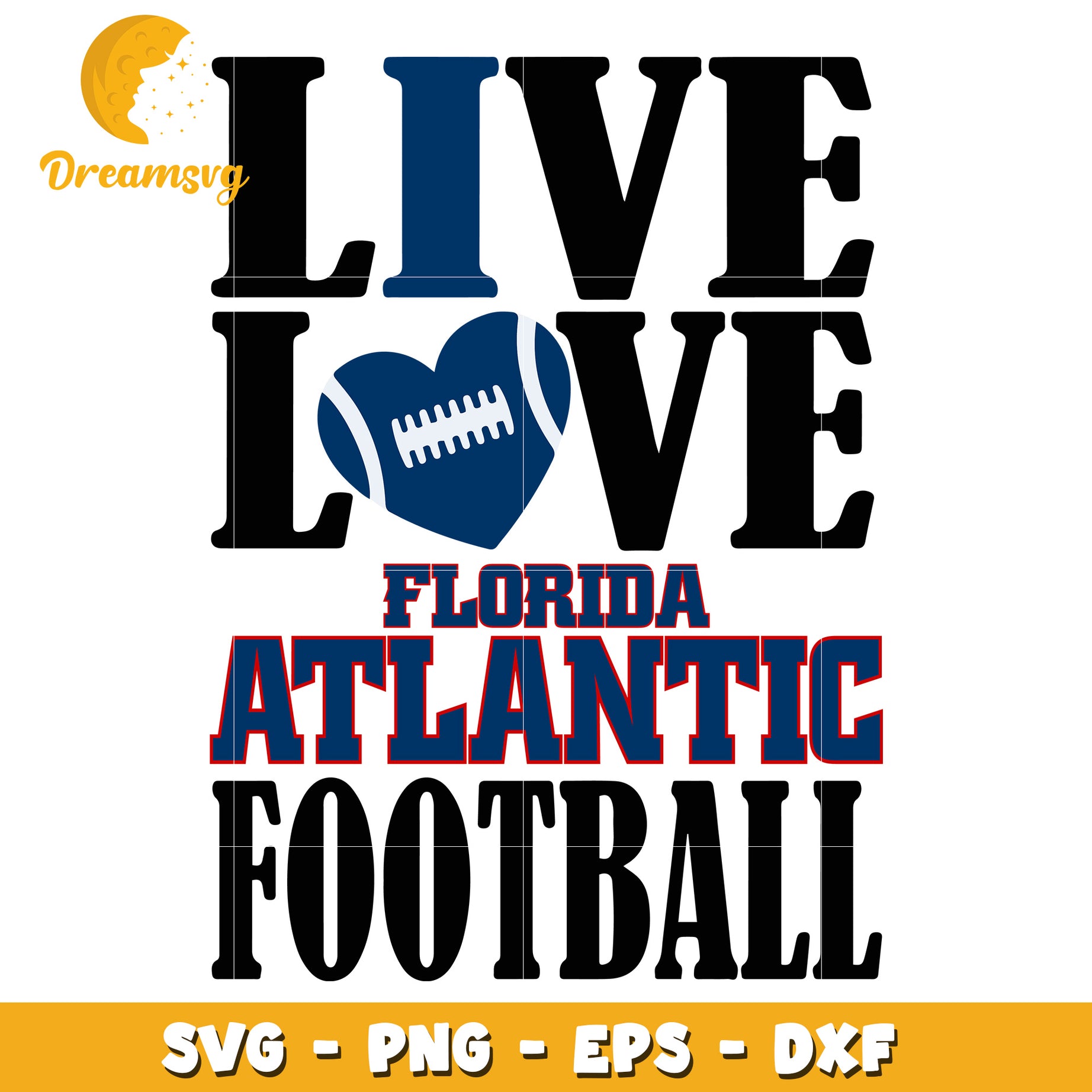 Florida Atlantic Football SVG PNG EPS DXF