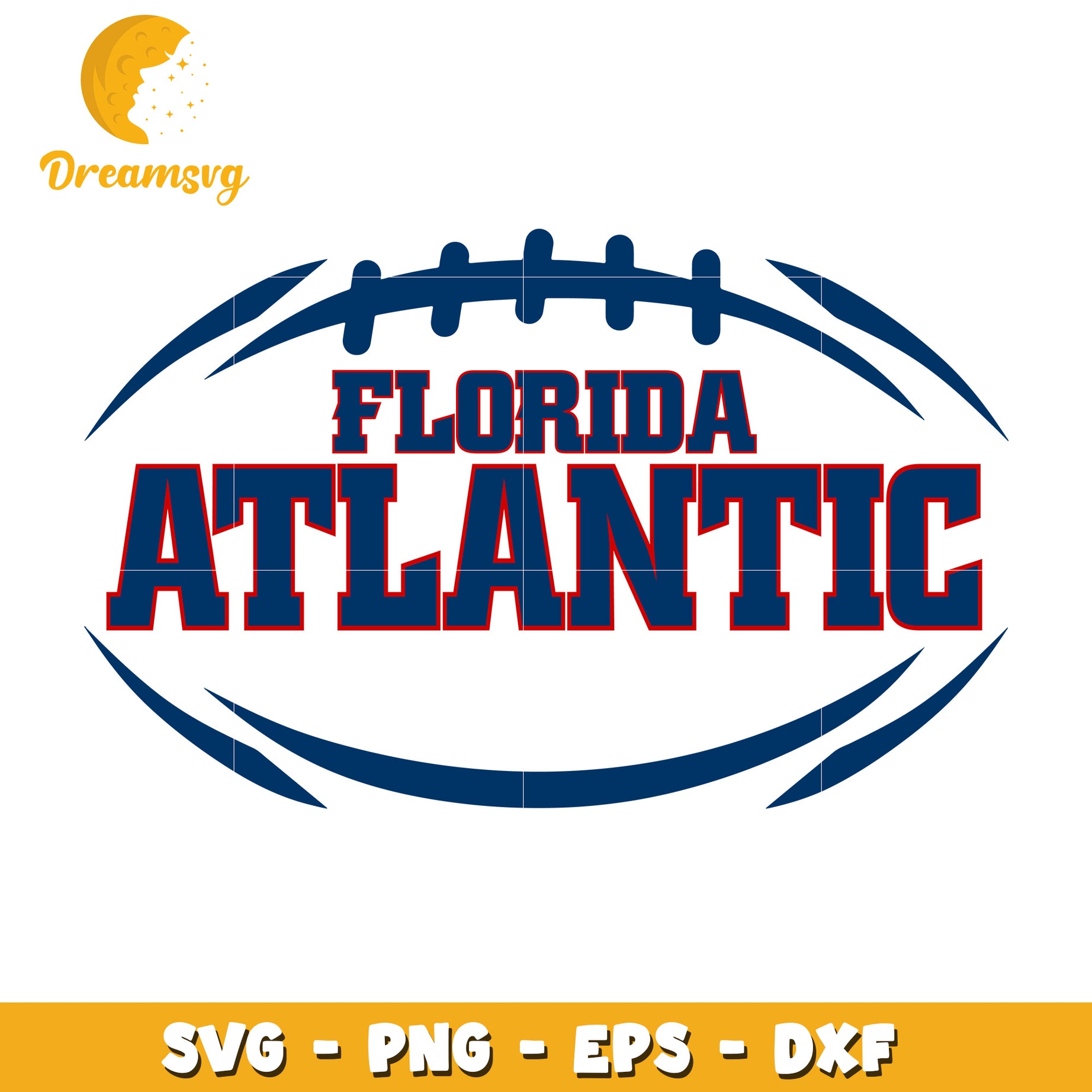 Florida Atlantic Owls Football SVG