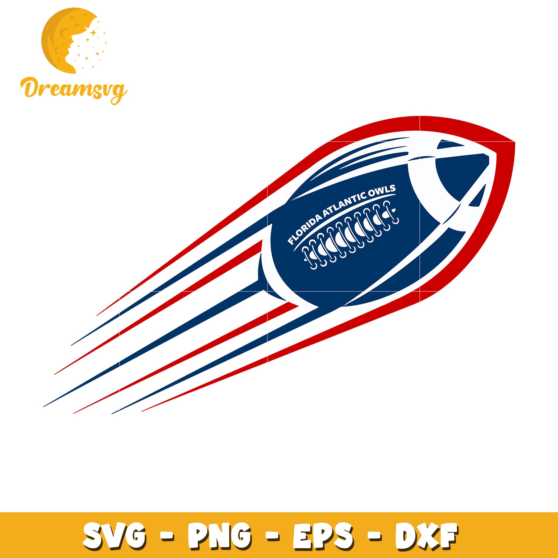 Florida Atlantic Owls Football SVG PNG EPS DXF