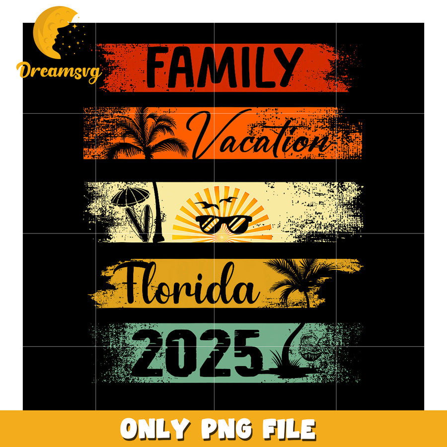 Florida Family Vacation 2025 PNG